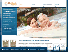 Tablet Screenshot of hufeland-therme.de